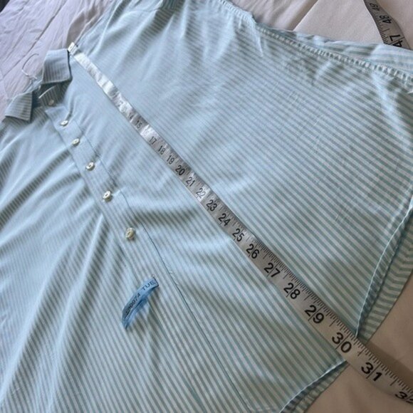 Thomas Pink Shirt, Slim Fit Formal Bengal Stripe Poplin, Single Cuff, 15.5 - Picture 8 of 11